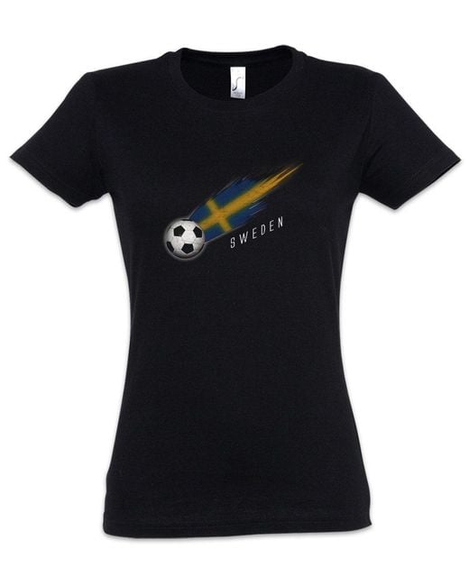 Urban Backwoods Black Print-Shirt Sweden Football Comet I T-Shirt Schweden Schwedisch Fahne (1-tlg)