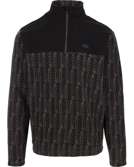 Trespass Rundhalspullover Embleton Microfleece At100 in Black für Herren