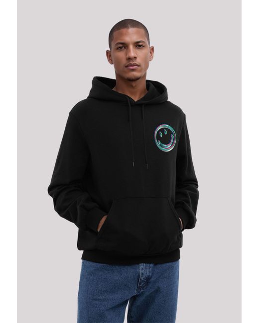 F4NT4STIC Kapuzenpullover Smiley Originals Future Forecast Optimism Premium Qualität in Black für Herren