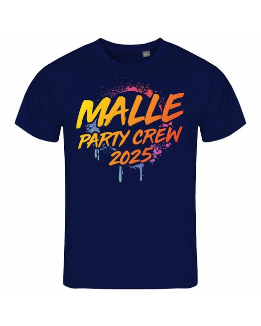 deinshirt Print- T-Shirt Malle Party Crew 2025 Funshirt mit Motiv in Blue für Herren