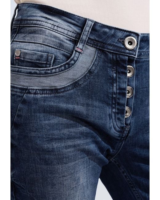 Cecil Blue 5-Pocket-Jeans Style Scarlett Random