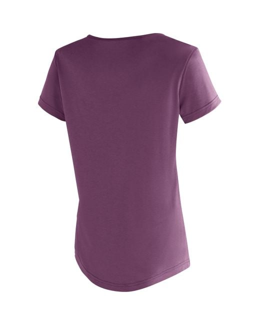 Maier Sports Purple T-Shirt Horda /S W Kurzarmshirt für Wandern und Freizeit