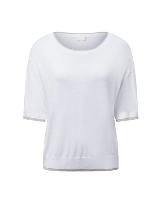Liu Jo White Strickpullover Bianco Iana