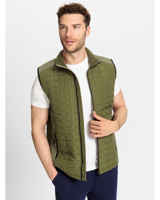 WITT Jerseyweste Steppweste in Green für Herren