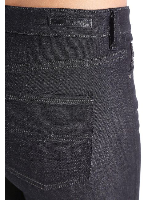 DIESEL Black Doris-B 0832B Jeans Hose Super Slim Bootcut