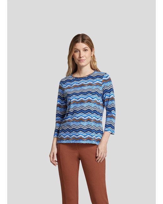 Rabe Blue Print- Gemustertes Shirt mit Zickzack-Design