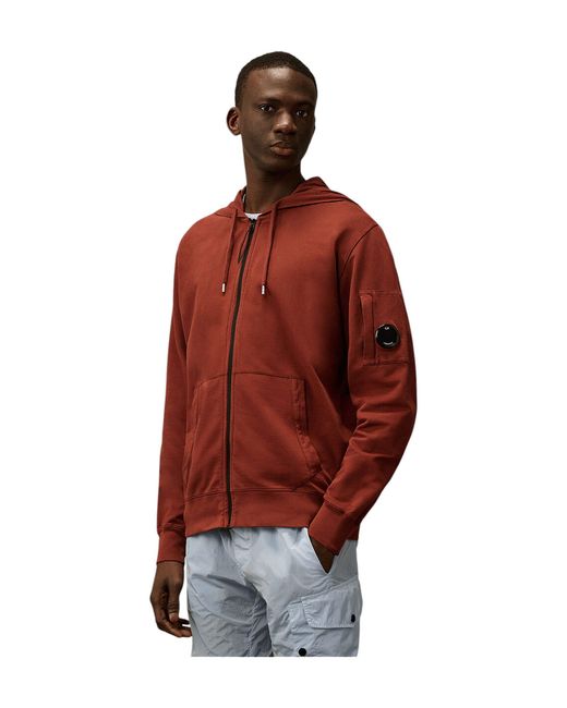 C P Company .. Sweatjacke Open Jacke Freizeitjacken Baumwolle in Red für Herren