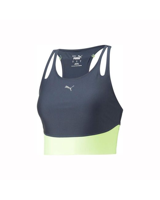 PUMA Blue Tanktop Run Ultraform Crop Tank-Top