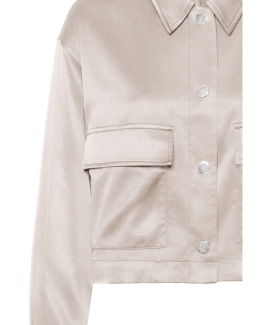 MARC AUREL Natural Kurzjacke aus Satin