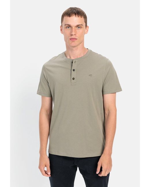 Camel Active Henleyshirt in Gray für Herren