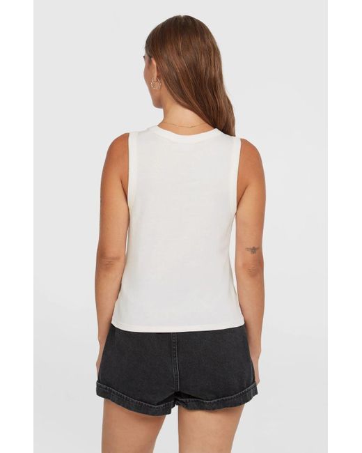 O'neill Sportswear White ' Tanktop O`NEILL Tank Top Summer Must Have Graphic Creme S