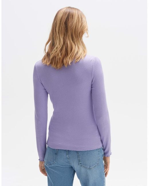 Opus Purple Kurzarmshirt Shirt Softa
