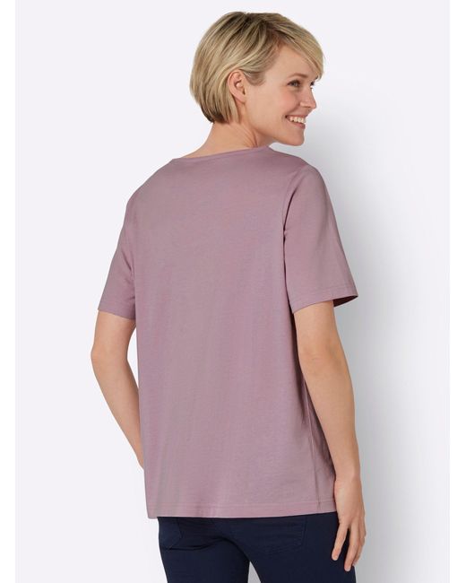 Sieh an! Purple T- Rundhals-Shirt
