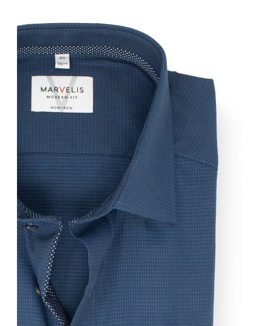 Marvelis Businesshemd in Blue für Herren