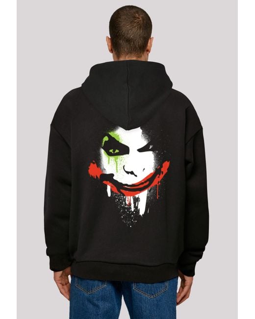 F4NT4STIC Kapuzenpullover DC Comics Batman City Joker Face Print in Black für Herren