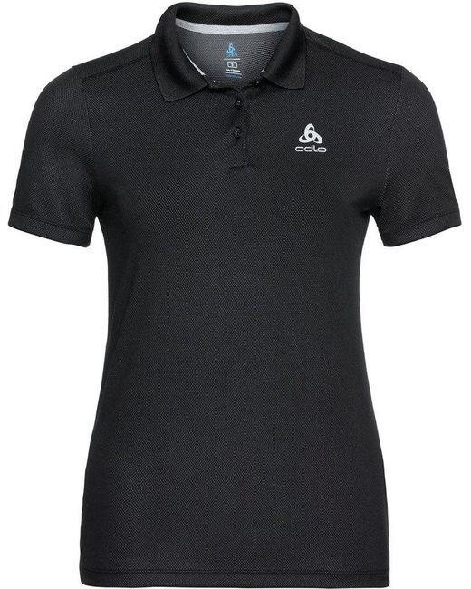 Odlo Black Poloshirt Polo Shirt Short-Sleeve F-Dry