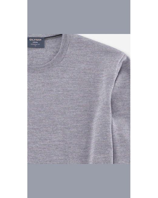Olymp Strickpullover 0150/11 Pullover in Grau für Herren | Lyst DE