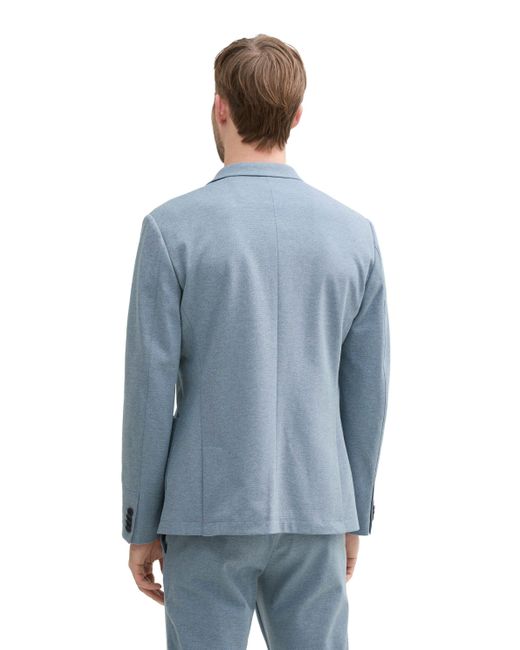 Tom Tailor Anorak Regular Fit Piqué Sakko in Blue für Herren