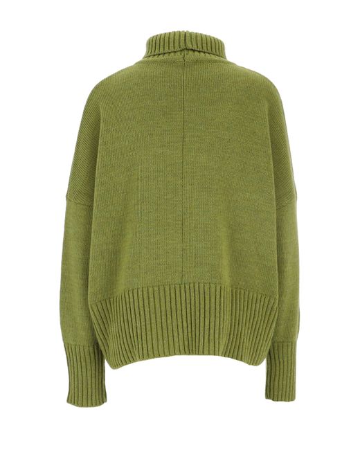 halsüberkopf Accessoires Green Strickpullover Rollkragenpullover aus hochwertigem Wollmix!