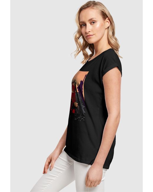 Merchcode T-Shirt Laides Grand New York Extended Shoulder Tee (1-tlg) in  Schwarz | Lyst DE