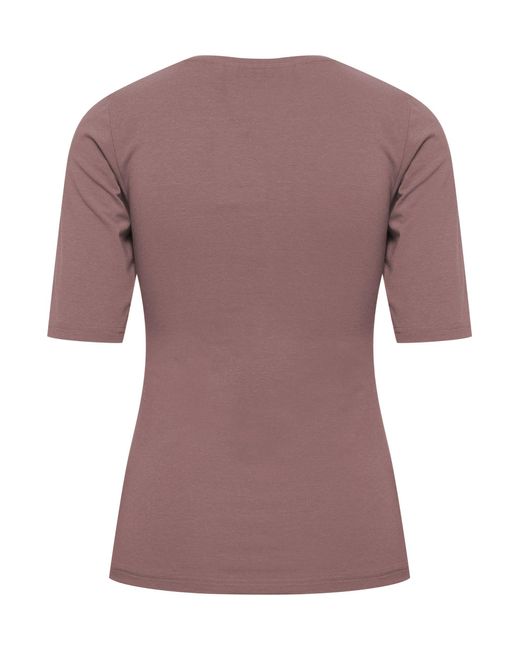 B.Young Blue T-Shirt Slim Fit Ellenbogen-Länge Rundhalsausschnitt 7530 in Rosa