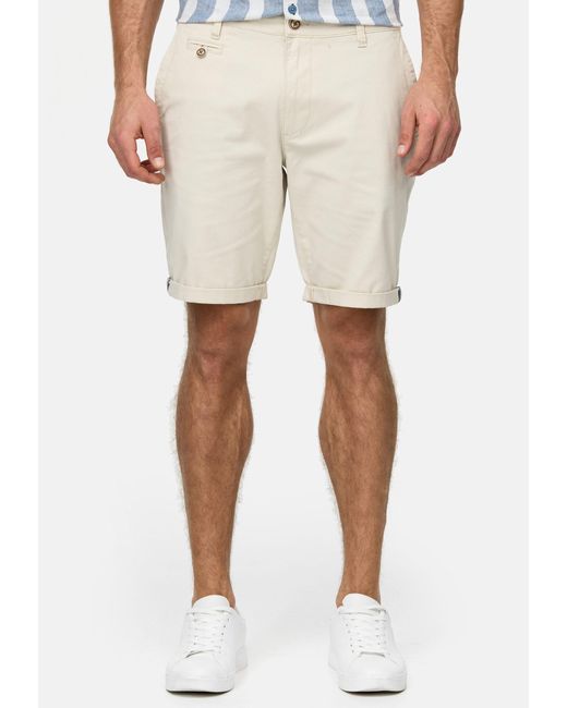 INDICODE Chinoshorts Cuba aus 100% Baumwolle in Natural für Herren