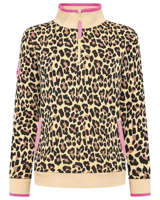 Zwillingsherz Black Troyer Leo Fleece Hoodie mit Sweat Futter