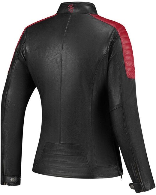 Rusty Stitches Black Motorradjacke Alice Motorrad Lederjacke
