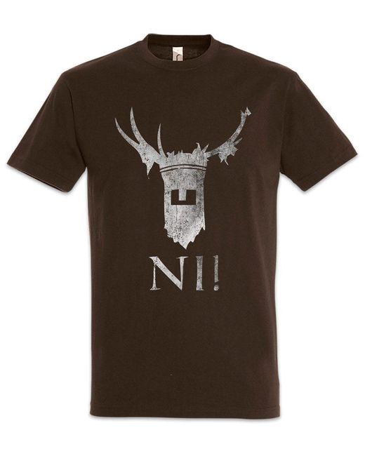 Urban Backwoods Print- Knights Of Ni T-Shirt Monty Fun Python Comedy ß in Black für Herren
