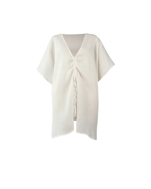 Barts White Kaftan Adriatic Farbe cream One Size