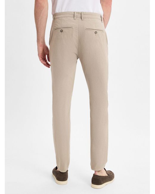 Nils Sundström Chinos Matt in Natural für Herren
