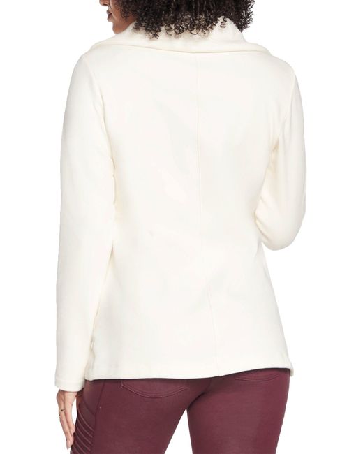 Skechers White Fleecejacke Snuggle Jacket