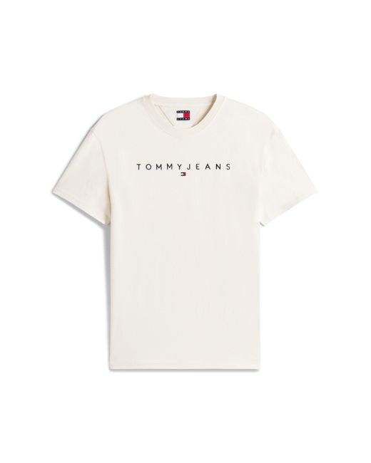Tommy Hilfiger T-Shirt TJM REG LINEAR LOGO TEE EXT in White für Herren