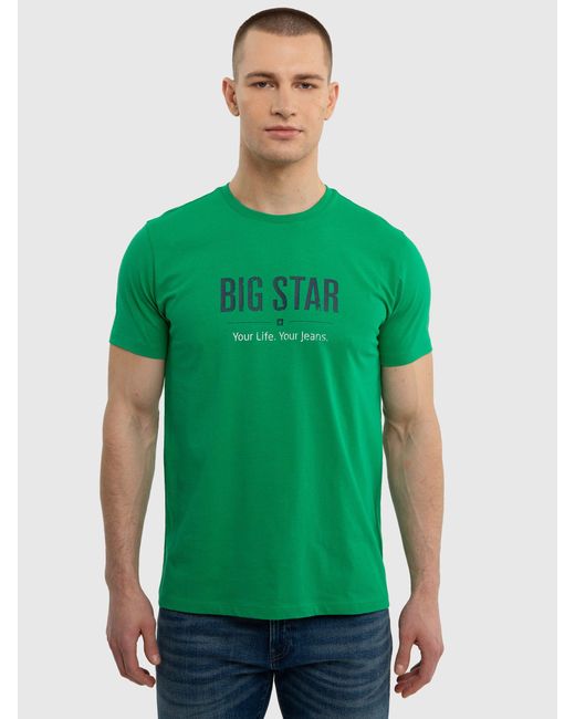 Big Star T-Shirt BRUNO in Green für Herren