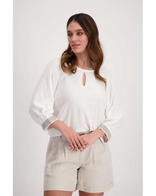 Monari White Sweatshirt Pullover