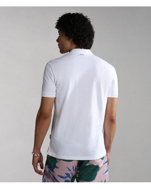 Napapijri Poloshirt Elbas Ss 4 in White für Herren