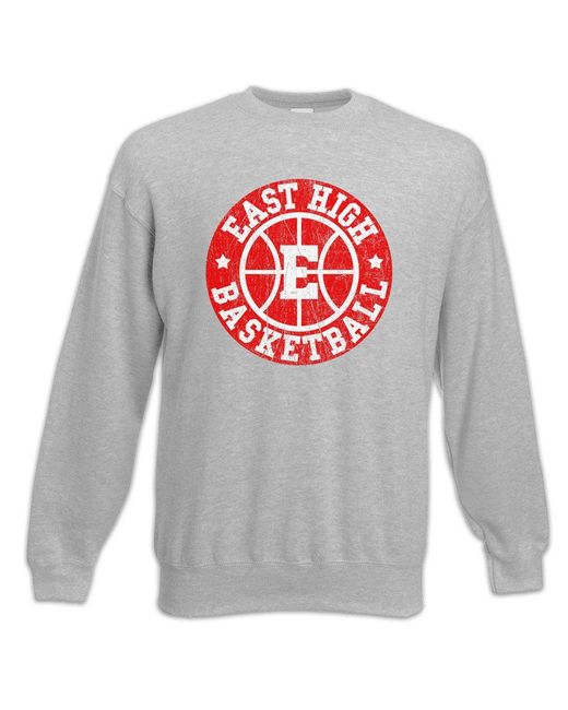 Urban Backwoods East High Basketball II Sweatshirt Team Mannschaft School Logo Sign in Gray für Herren