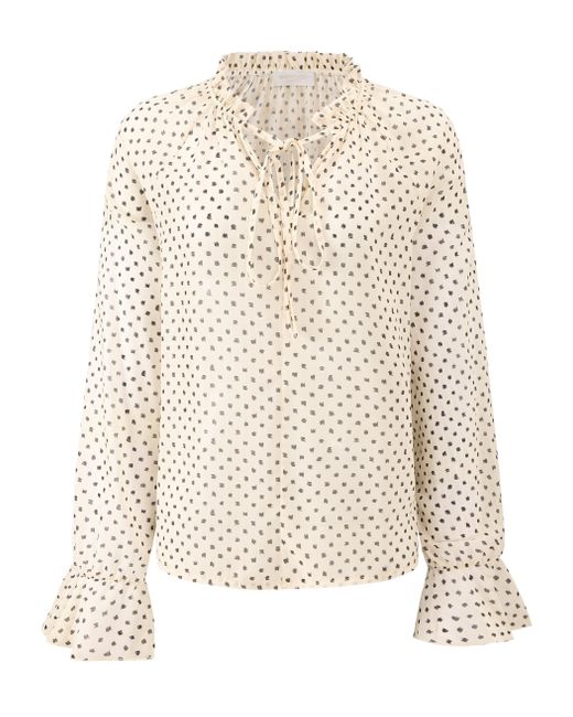 SassyClassy White Langarmbluse Leinen Bluse