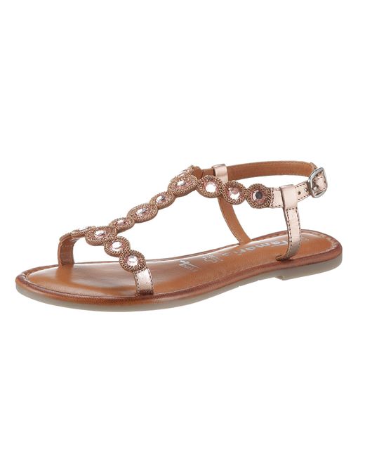 Tamaris Sandalen Milos Met Luxueuze Garnering in het Bruin - Lyst
