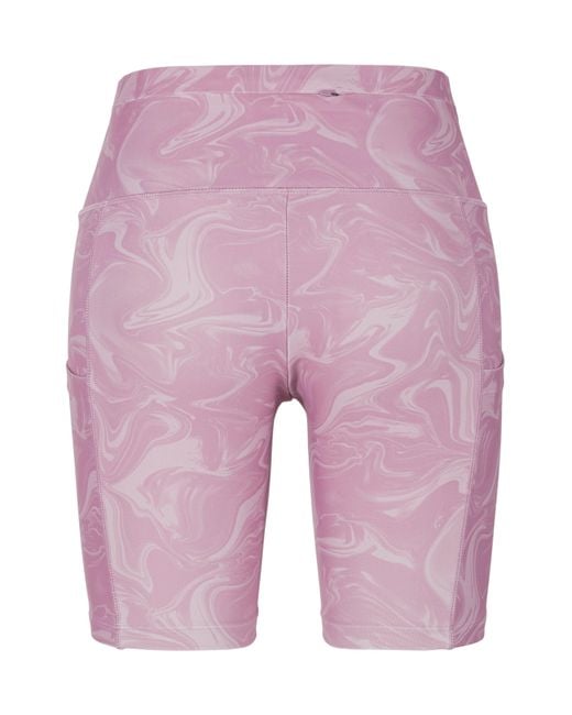 ACTIVE DE Funktionshose LASCANA Pink in und -Sporthose | kleiner Allover-Print mit Lyst Reißverschlusstasche