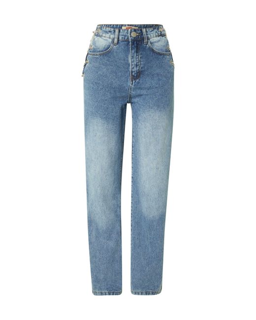 MissPap Blue Weite Jeans Chain Side (1-tlg) Weiteres Detail