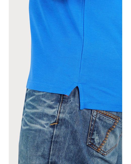 U.S. POLO ASSN. Shortsleeve Basic Poloshirt (1-tlg) in Blue für Herren