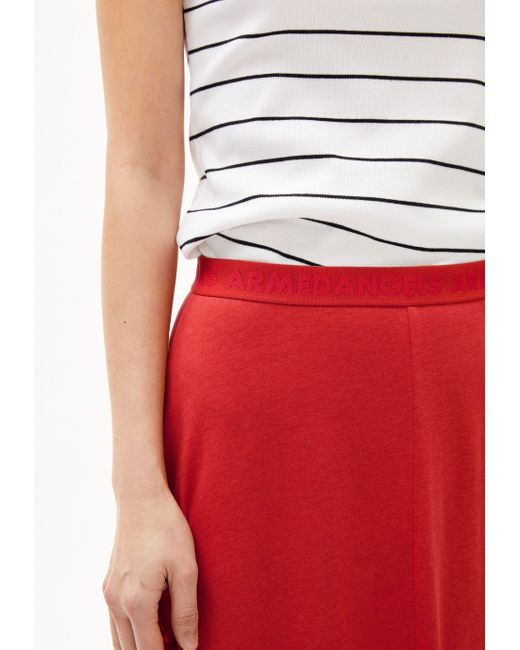 ARMEDANGELS Red Maxirock ILENIAA LARAA (1-tlg., Loose Fit) Jerseyrock aus TM Lyocell Mix