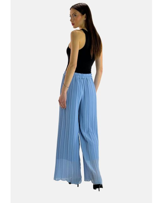 Elara Blue Cargohose Palazzo-Hose (1-tlg)