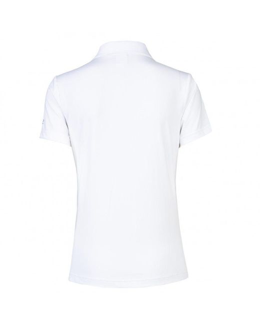 Daily Sports White Poloshirt Polo Jemima Coral Bloom Weiß/Rot S