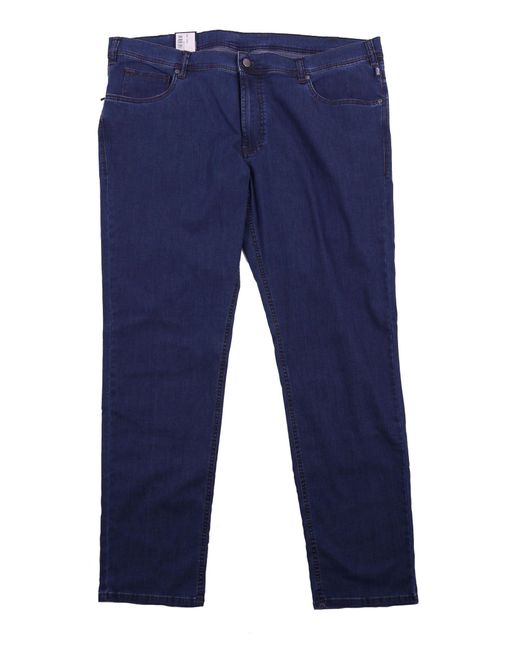 BRÜHL Ü 5-Pocket-Hose Leichte Sommerhose von in Übergrößen, dark stone in Blue für Herren
