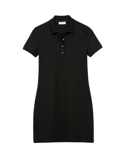 Lacoste Black Polokleid Slim Fit Polo-Kleid aus (1-tlg)