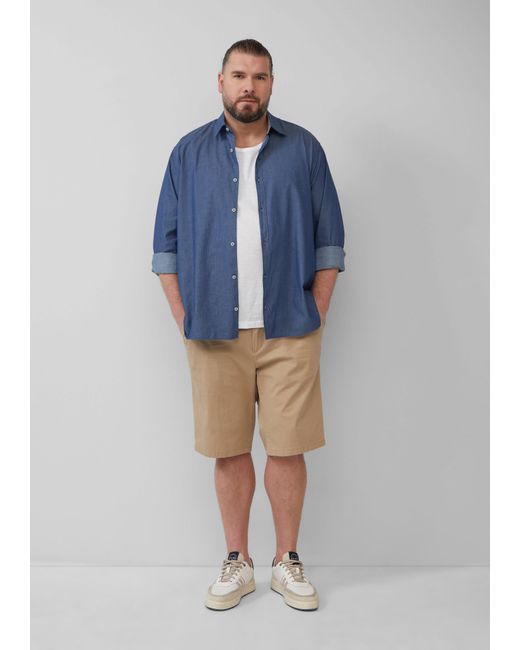 S.oliver Shirttop Tanktop aus Baumwolle mit Flammgarnstruktur in White für Herren