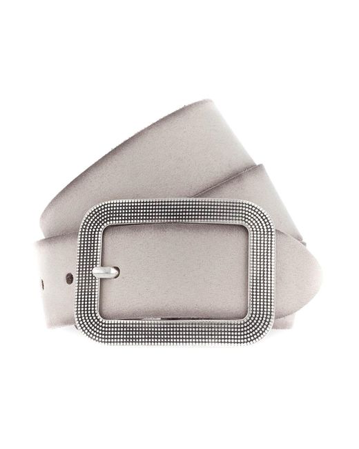 Vanzetti Gray Ledergürtel Classics