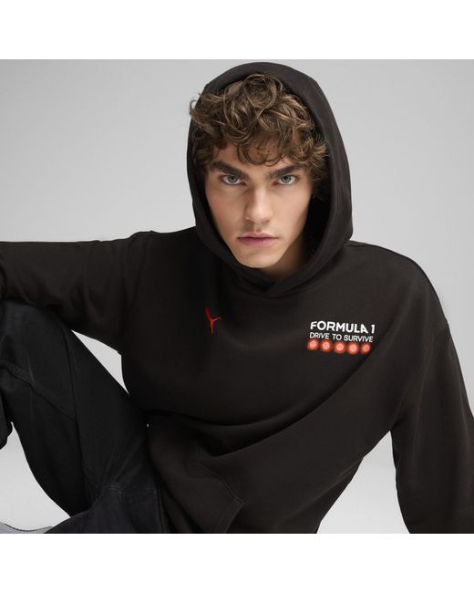 PUMA F1® Drive to Survive Graphic Hoodie in Black für Herren